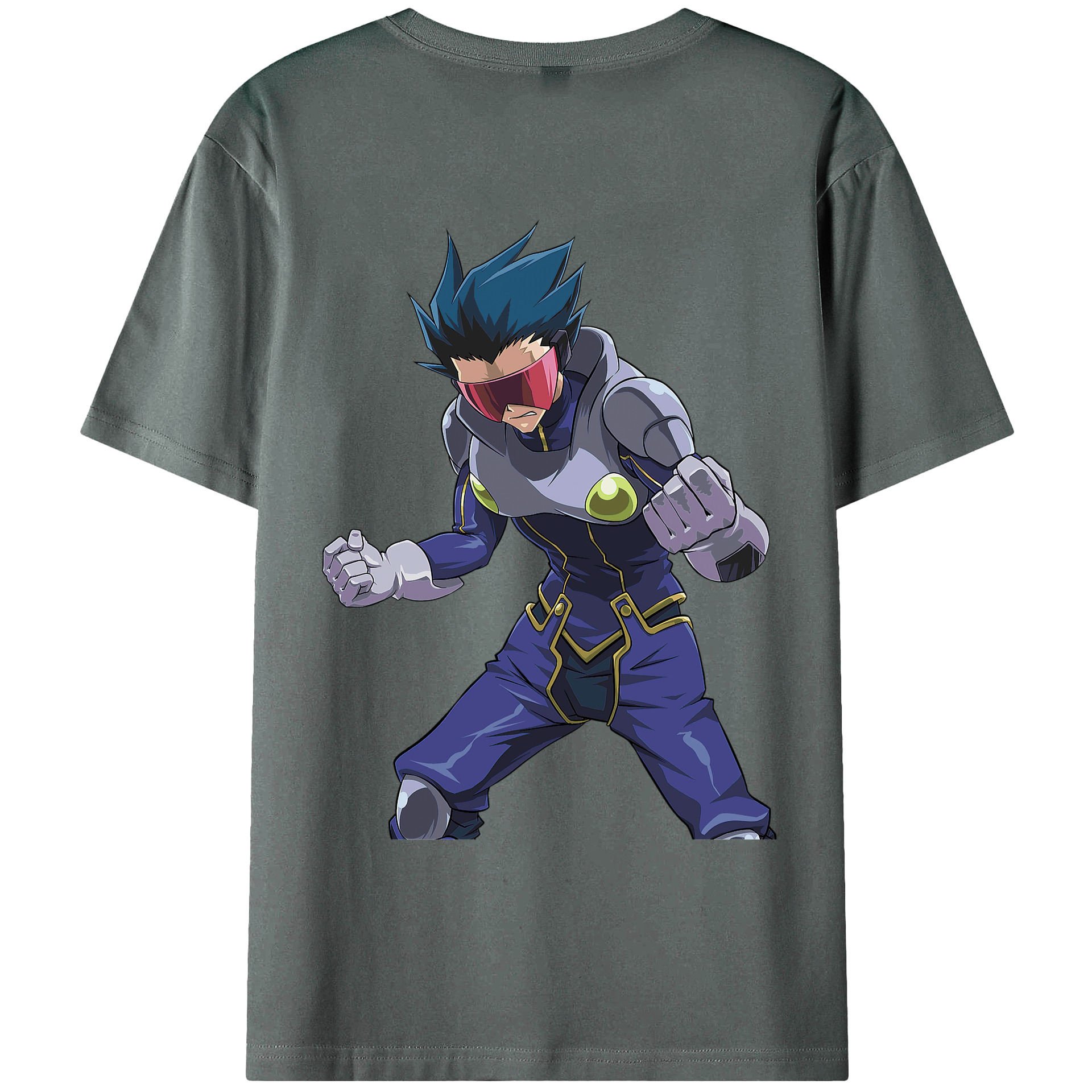 （画像用） 遊☆戯☆王 Yu-Gi-Oh! 綿100％ メンズ半袖Tシャツ（バックプリント） 通気性